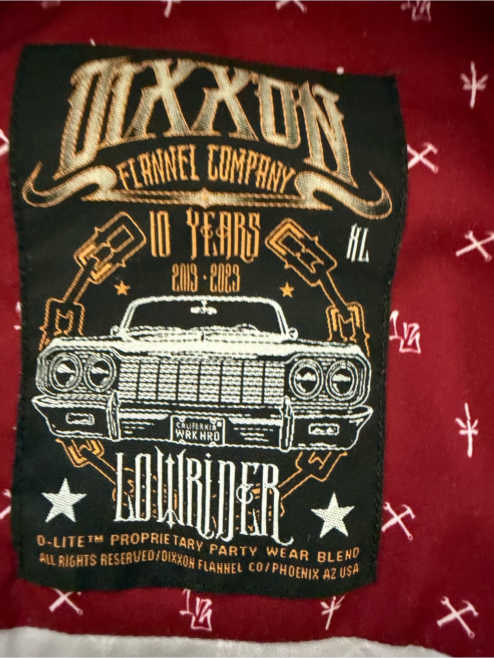 DIXXON Red lowrider party shirt